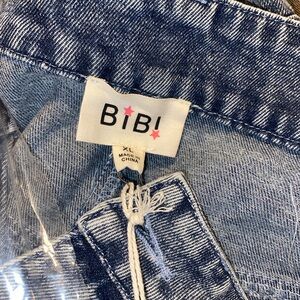 BiBi Camo side tie Light Blue Washed Women's Jeans